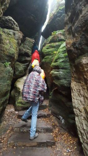 Wandern Elbsandsteingebirge Treppe-Spalte, copyright Tanja Hof