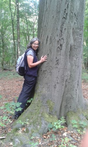 Andrea am Baum